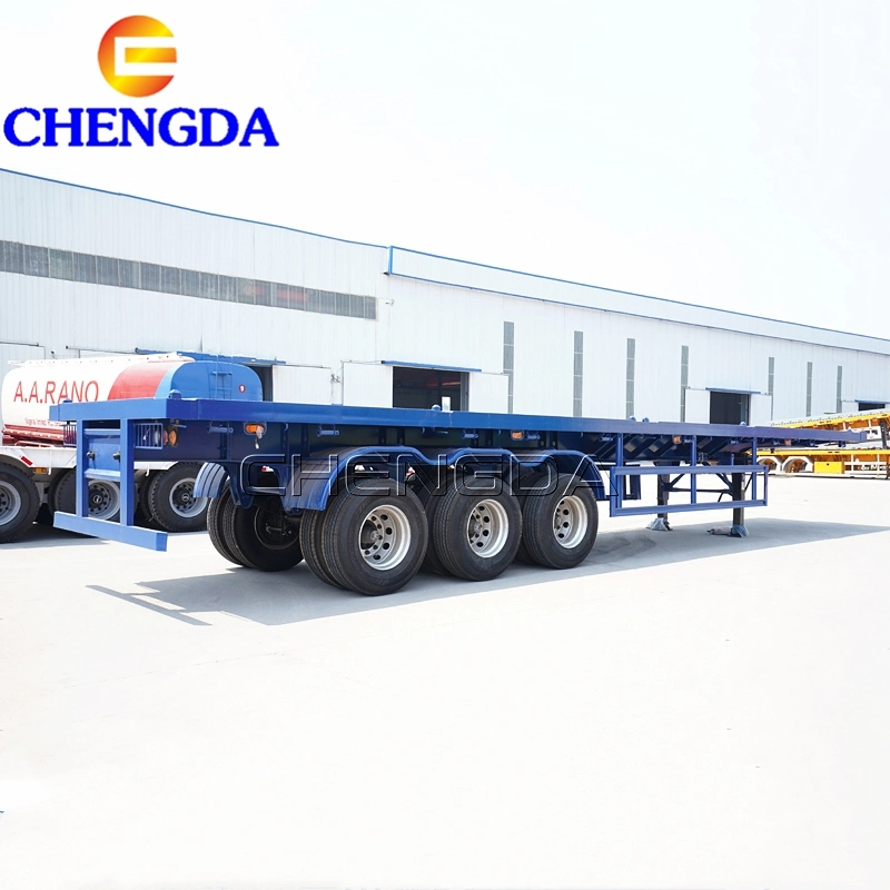 Shandong Chengda 3 Axle Flatbed Gooseneck Trailers for Sale