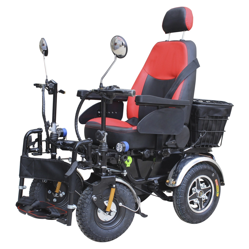 5% de descuento en productos médicos Fuera de carretera Nuevo diseño Silla de ruedas eléctrica de tracción en las 4 ruedas para discapacitados