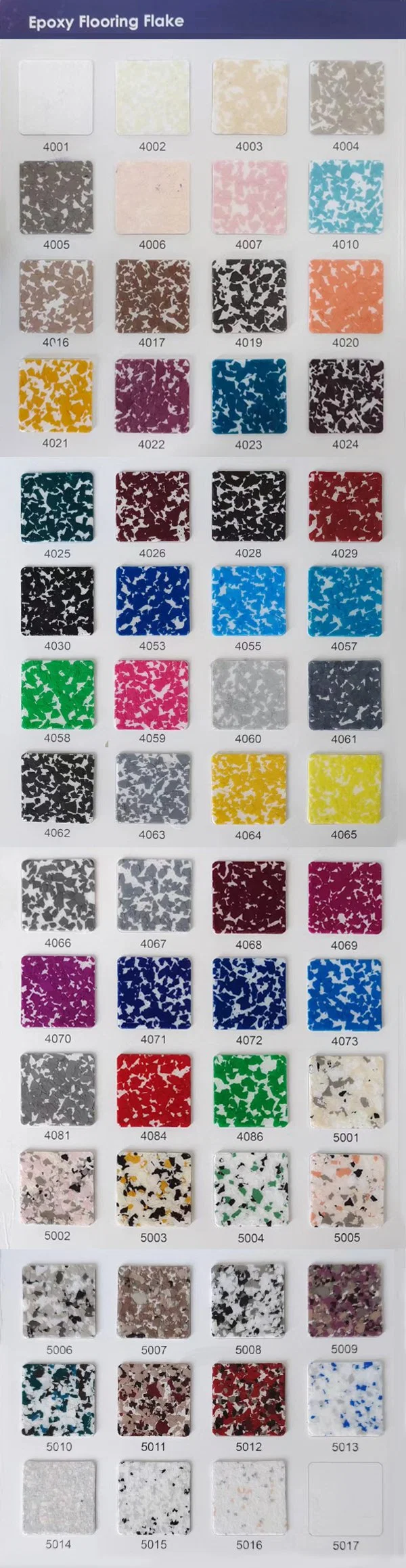 Hygienic and Easy to Maintain Epoxy Flakes Colored Acrylic Flakes