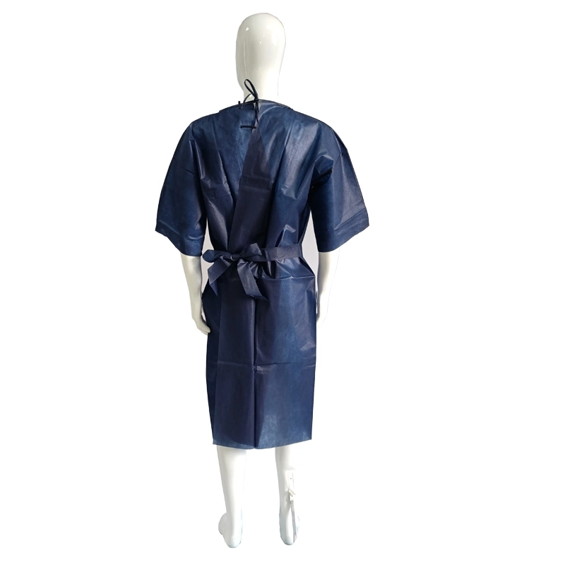 Medical PP/PE/SMS/CPE AAMI Level 1/2/3/4 En13795 Disposable Surgical Patient Visitor Plastic Isolation Gown Scrub Suit Apron for Doctors and Nurses