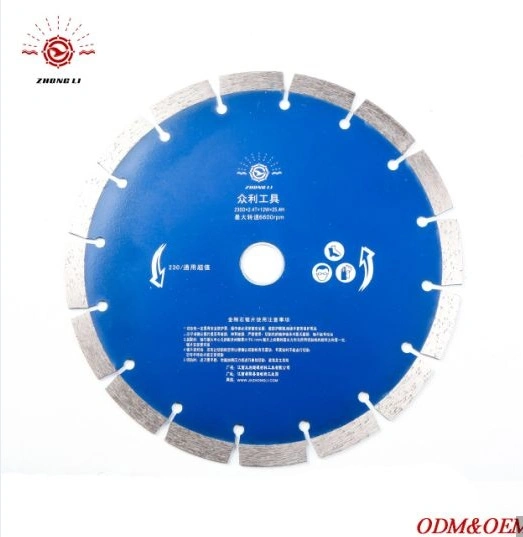 230mm de la Chine de diamants de gros de la lame de scie circulaire pour le Granite de béton de disque de coupe