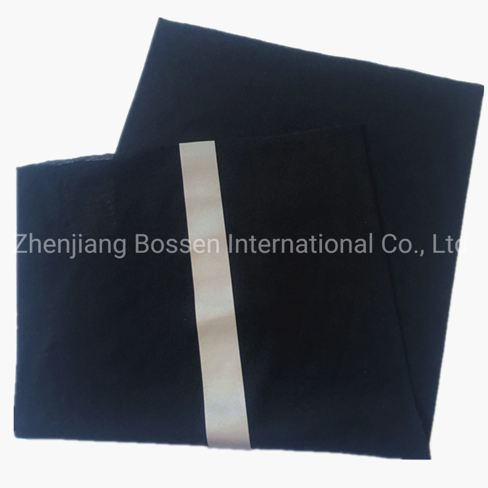 OEM Customized Microfiber Elastic Color Dyed Black Neck Tube Face Mask Bandana with Reflective Stripes