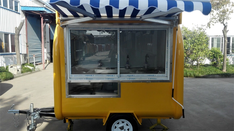 Carrinho de comida popular de triciclo elétrico pequeno móvel para venda