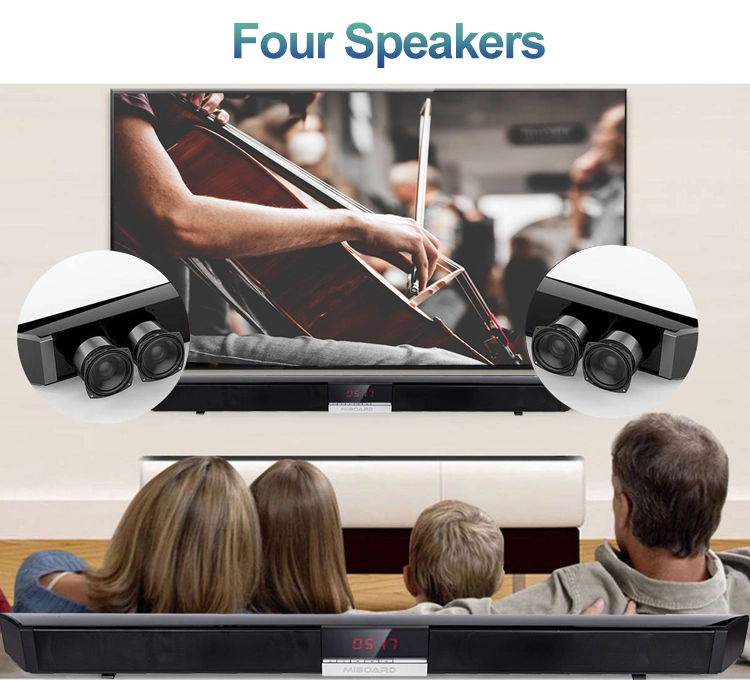 Miboard Bluetooth Version 5.0+EDR Home Theatre System 2.0 Channel Speaker Home Theatre Sound System with DSP Audio