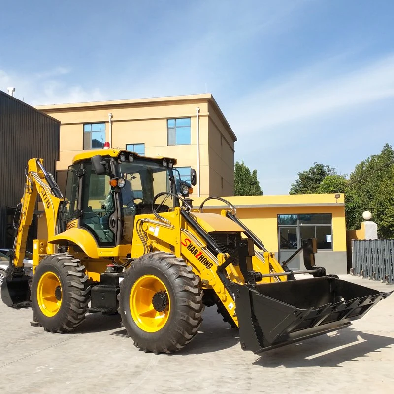 Chargeur sur roues directement d'alimentation d'usine de tracteur de la réalisation de fonctions telles que la direction in-situ et le côté du passage et l'aile