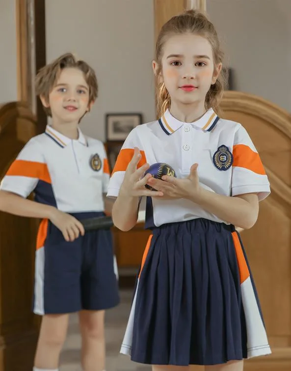 Low Price Wholesale Custom Uniforms 2021 School Uniform for Primary and Junior High Schools/Can Export High Quality 2021 New Class Uniform