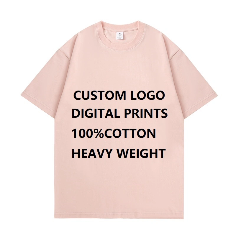 Men Blank Custom Logo Digital Prints T Shirt 100% Cotton Heavy Weight