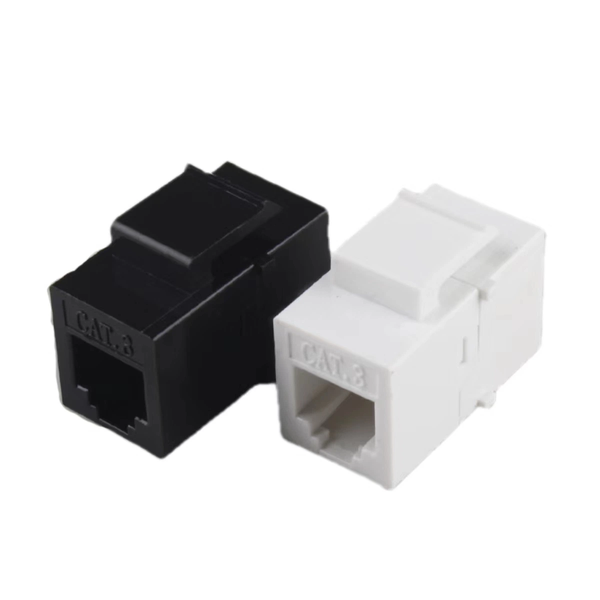 Cat3 Phone Jack 180 Degree Rj11 Keystone Jack Straight Coupler