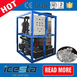 500kg Mini Tube Ice Plant Condenser Photo