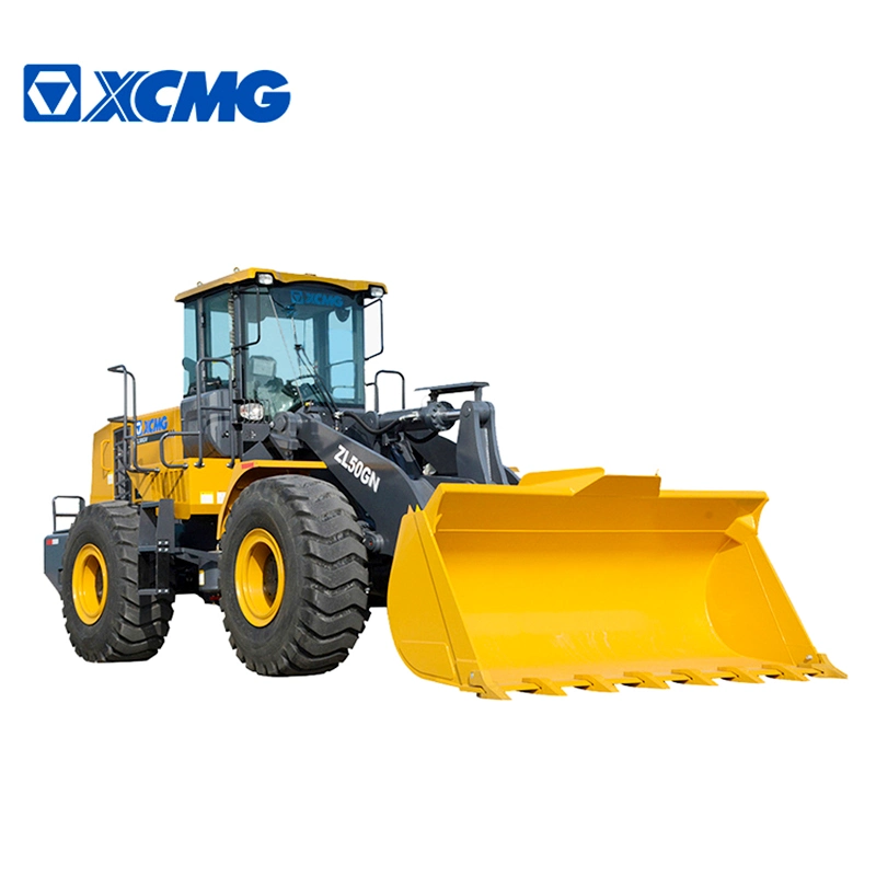 XCMG 5t Zl50gn Equipment Construction Wheel Loader with A/C, Joystick and Rock Bucket