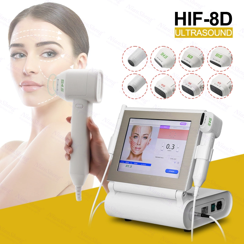 8d Hifu Face Lifting High Intensity Focused Ultrasound Machine Skin Tightening