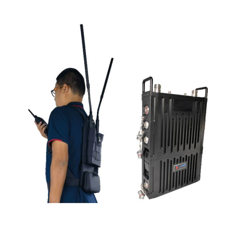 Tactical Secure Walkie Talkie Multifunction 150km/H Anti-Interference Backpack Radio