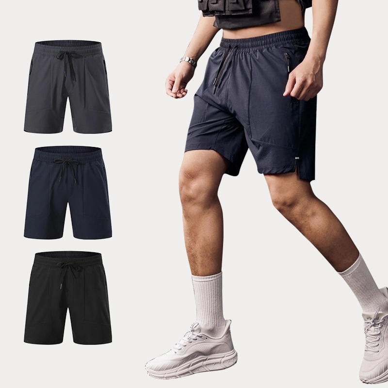 2023 Plain 100% Polyester Quick Dry Running Shorts Custom Shorts Men's Shorts