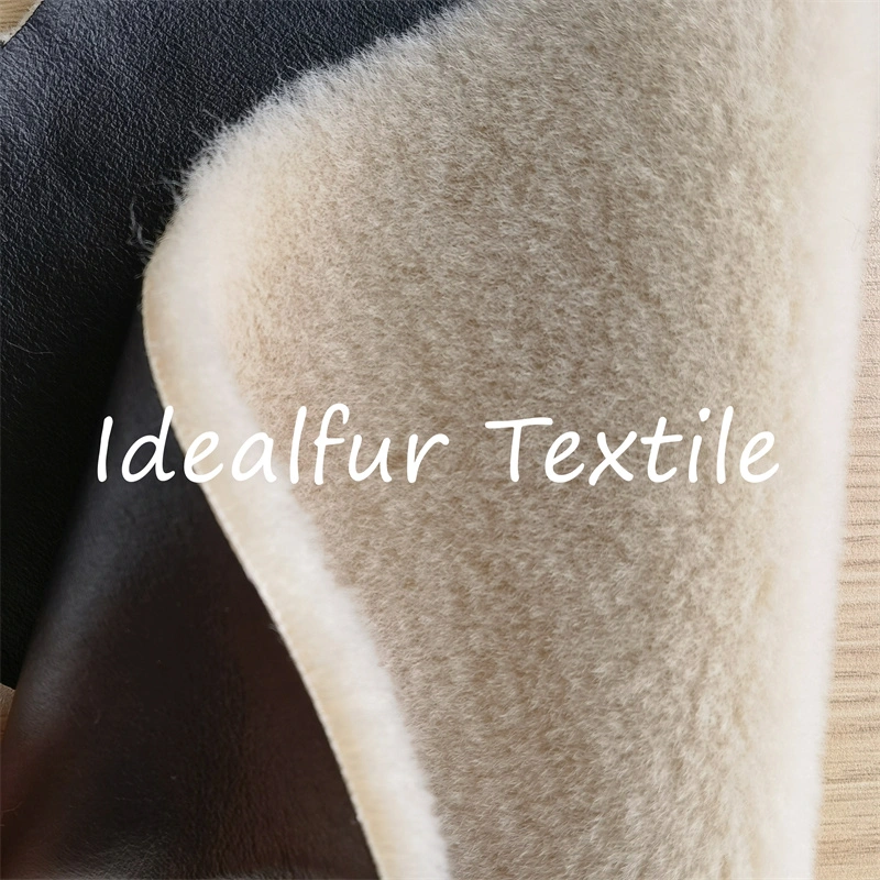 Simulated Wool Fur Compound Imitation Sheep PU Fabric