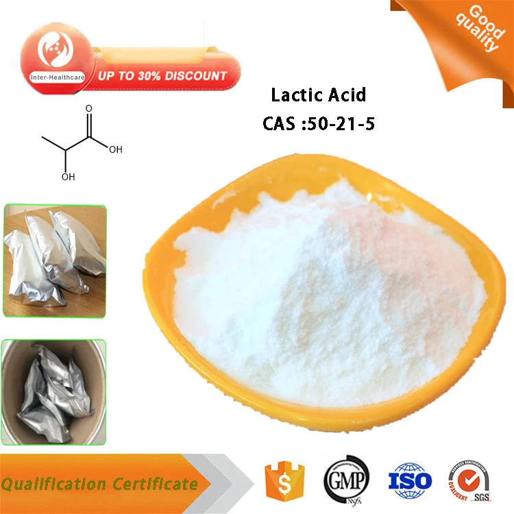 Wholesale/Supplier Food Additives Probiotics Bulk Lactic Acid Powder CAS 50-21-5 Lactic Acid