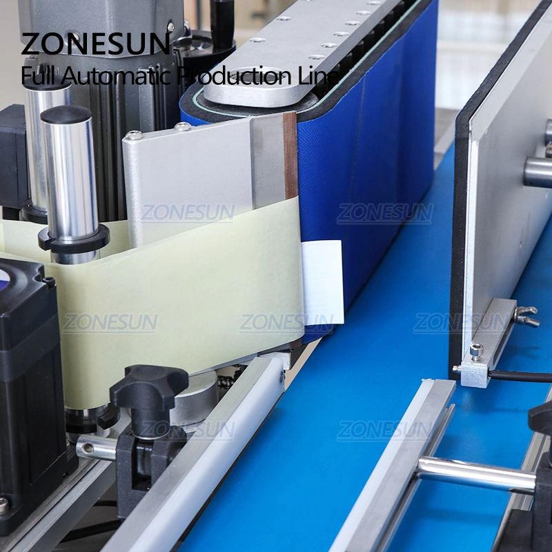 Zonesun Zs-Fal180 Semiautomática Botella de plástico máquinas de bebidas de escritorio de tinta de los aceites de etiquetado de Llenado y Tapado Máquina selladora