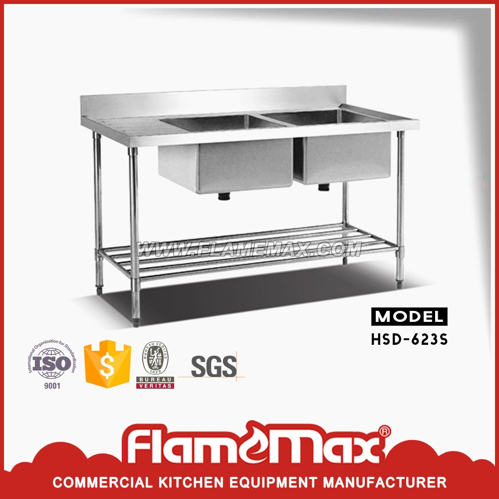 Assemblage en acier inoxydable bon marché Table d'évier de cuisine assemblage d'évier (HSS-66)