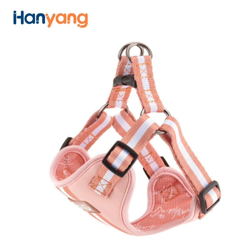 Hanyang 2023 New Arrival Dog Harness Manufacturer Dog Harness Pastel Breathable No Pull Pet Harness Step in Adjustable Dog Harness