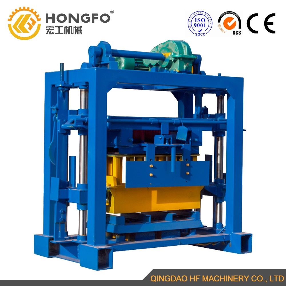 Qt4-40 Mobile Brick Making Machine Ice Block Machine in Chile