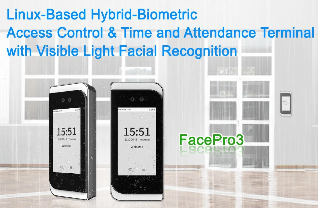 Dynamic Face RFID Em Card Time Attendance Door Access Control with Web-Based Attendance Software