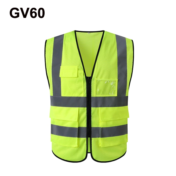 China fornecimento fábrica boa qualidade preço barato Gv60 Refletivo colete de segurança