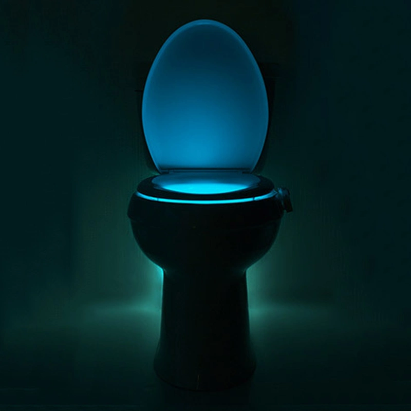 Bathroom LED Sensor Toilet Sign Lavatory Toilet Bowl Lid Light