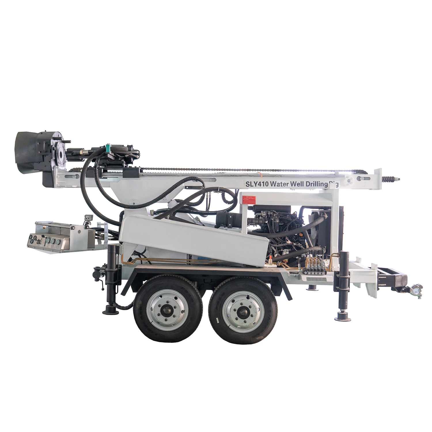 High Efficiency Trailer Water Bore Hole Drilling Rig