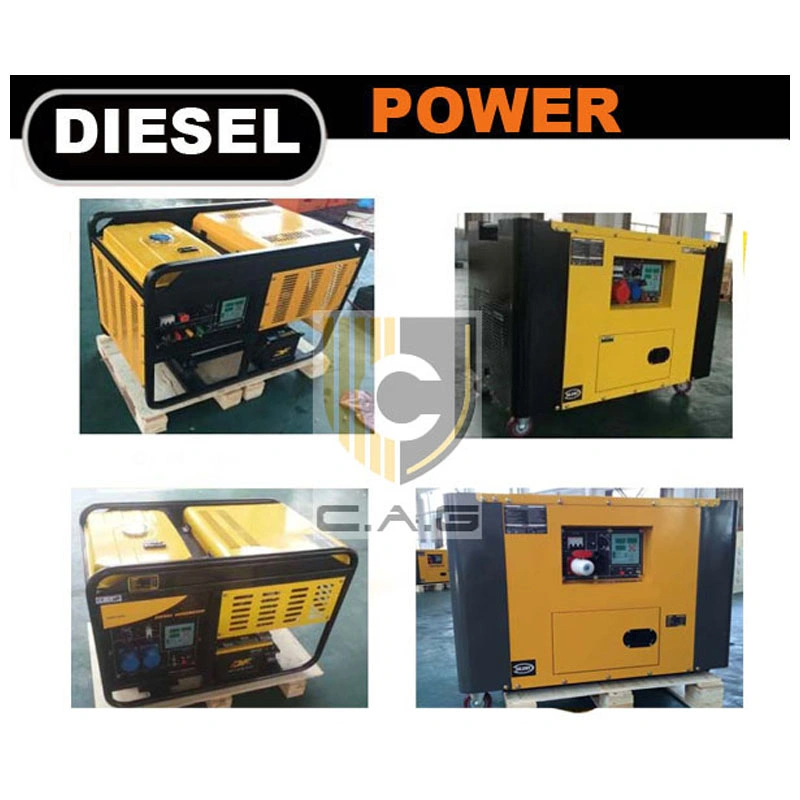 8kw 10kVA 8000 Watts 2V86 Generador de Alternador Diesel de Doble Cilindro de Marco Abierto