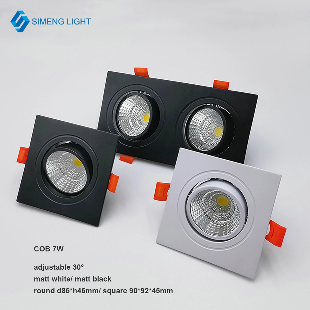 Ceiling Anti Fog Ultra Thin Die Casting LED Downlight Housing COB Down Light Fixtures