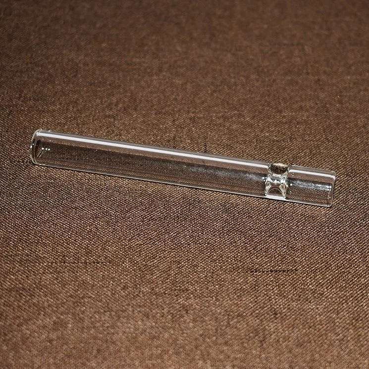 Glass Straight Hollow One Hitter Pieces