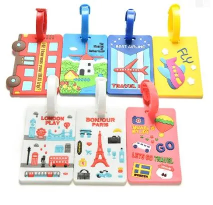 Wholesale Personalized Soft Rubber PVC Custom Luggage Tag