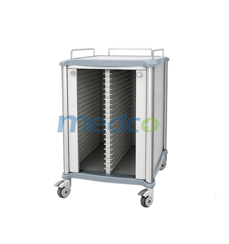 Hospital Furniture Nursing Care Patient File Record Trolley Cart