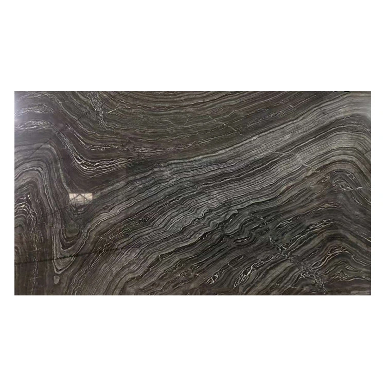 Villa Decoration Ancient Wood Grain Stone Marble Slab TV Background Wall Marble Quartz Stone Slab