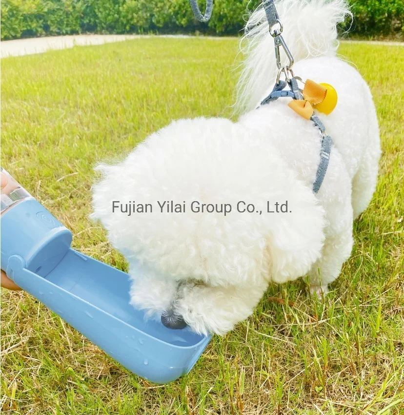 Amazon Hot Vender portátil perro botella de agua y plegable Botella de agua para mascotas para uso al aire libre