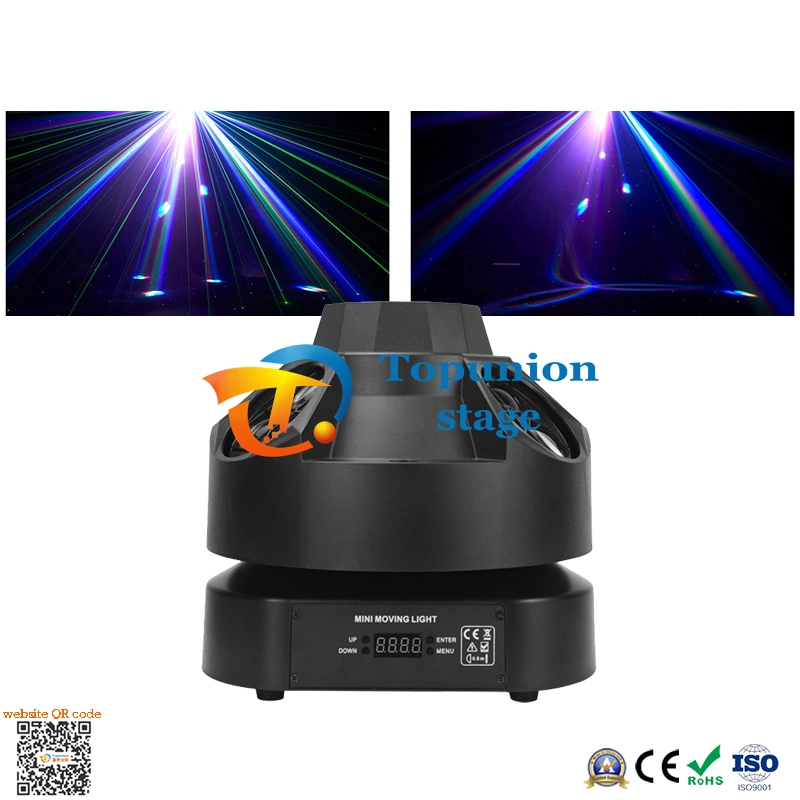 12pcs Full Color Multifunktions-LED-Laser-Dekoration Ausrüstung Moving Head Bühnenbeleuchtung