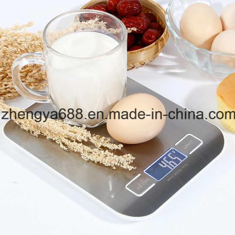 5kg Rated Load and 1g Accuracy Stainless Steel Kitchen Scale