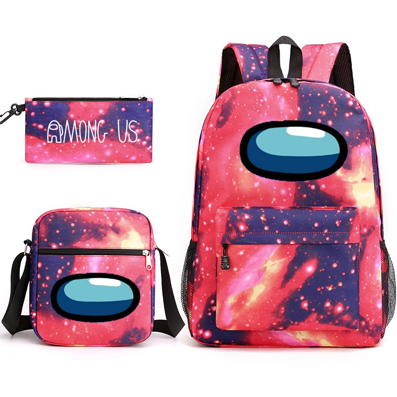 2PCS Sets High quality/High cost performance  Fashion Polyester Custom Pattern Designer Backpacks