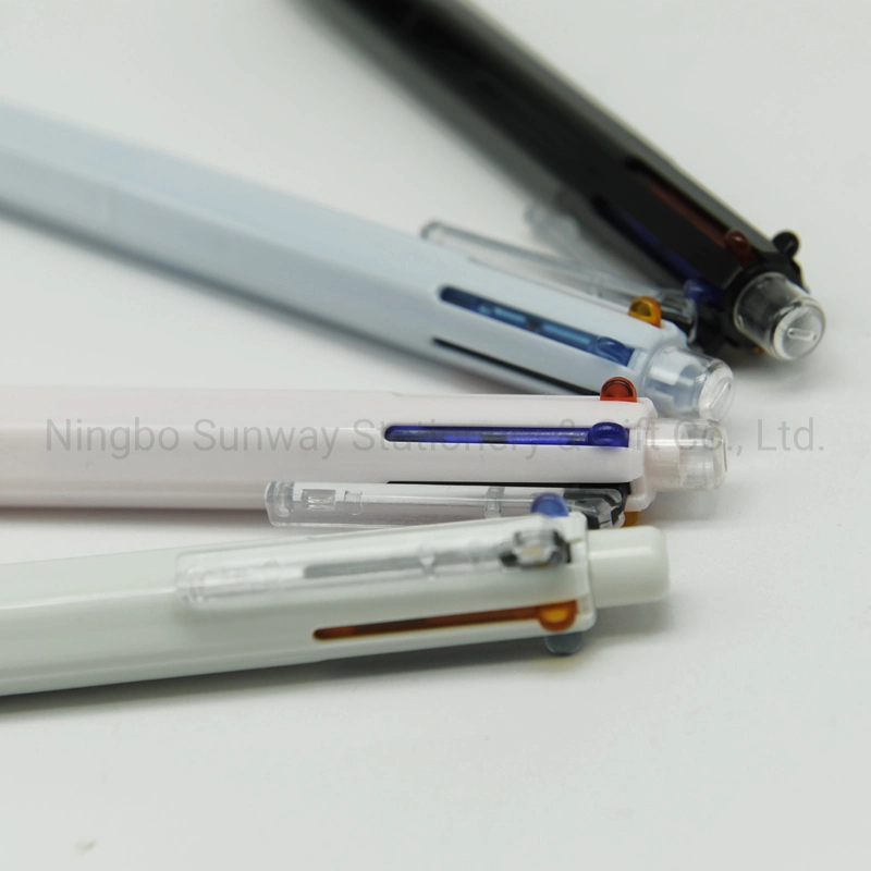 Plastic Promotional Multi Color Ballpoint Pens Mechanical Pencil