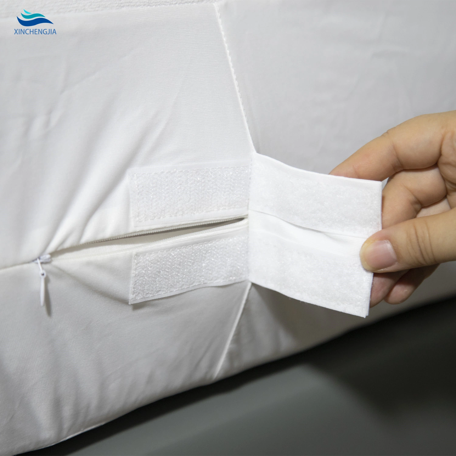 Zipper Hypoallergenic Mattress Protector Encasement Bed Bug 6 Side Waterproof Mattress Cover