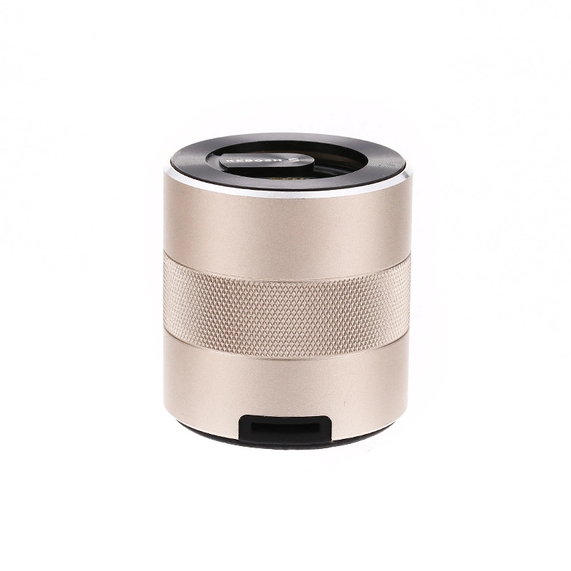 Factory Wholesale/Supplier Cheap Computer Small Steel Cannon Colorful Bass Sound Mini Speaker Aluminum Alloy Radio FM Am Wireless Bluetooth Speaker