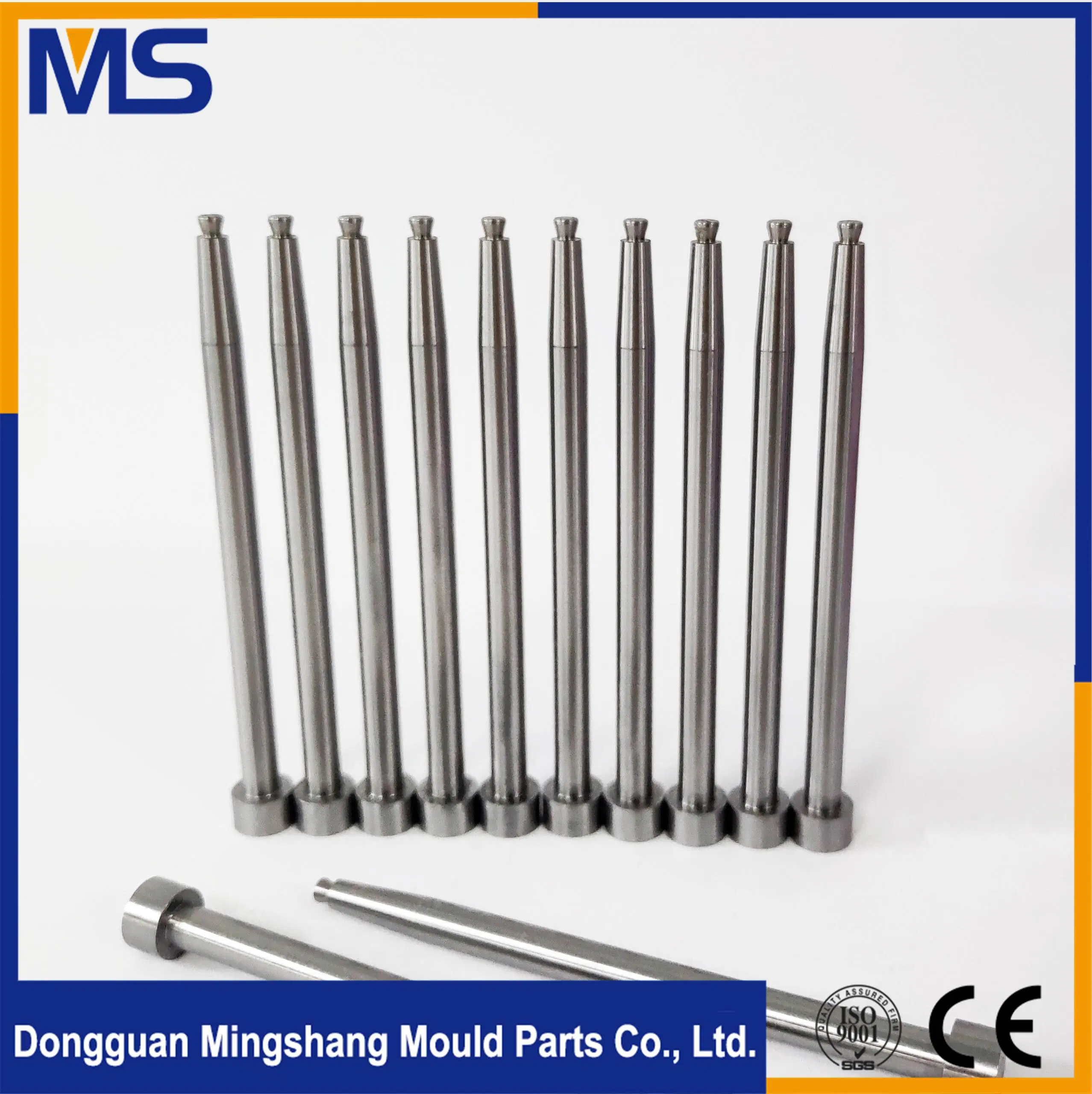 Cylindrical Head Ejector Pins and Sleeves, Precision Ejector Pins Injection Molding Parts