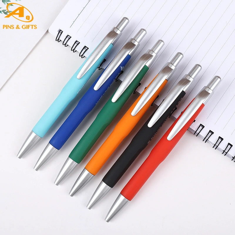 Christmas Gifts Roller Ballpen Black Biro Chalk Markers Plastic Gel Oil Painting Brush Refill Custom Ball Point Pen