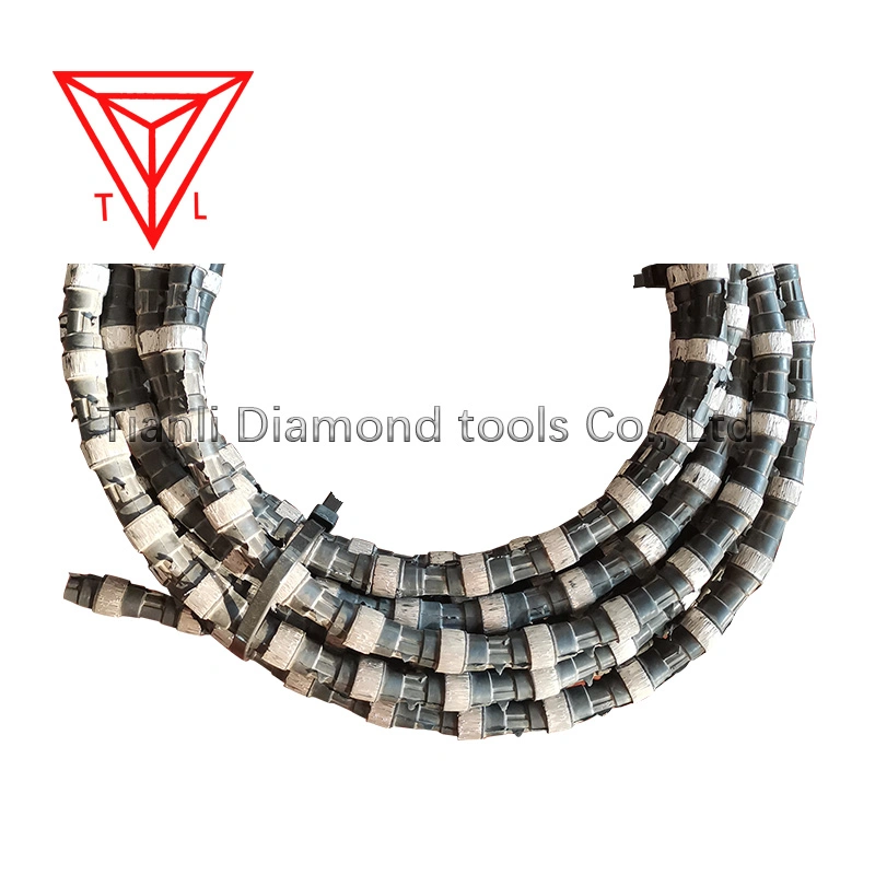 Whole Sale Diamond Wire Saw for Granite and Marble, Quartz Quarry Mining and Block Profiling Diamond Beads Tool