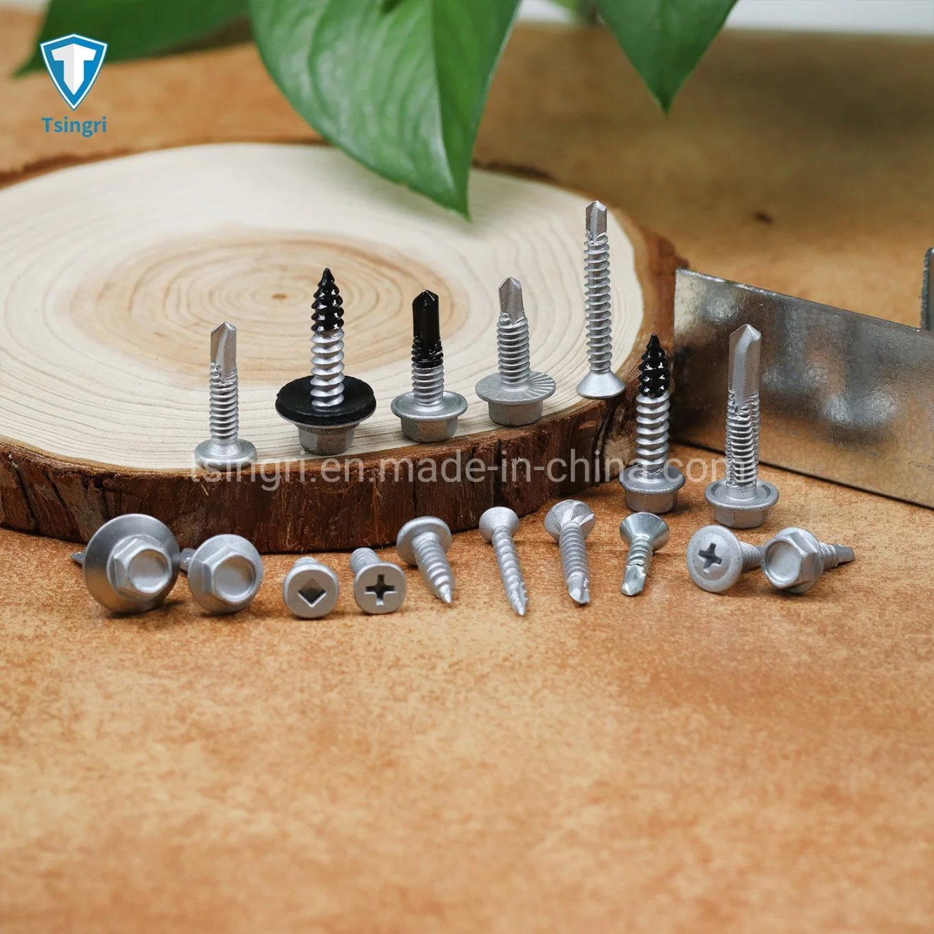 TGR/Tsingri Wholesaler Stainless Carbon Steel Bi Metal Self Drilling Tapping Stitching Roofing Screws