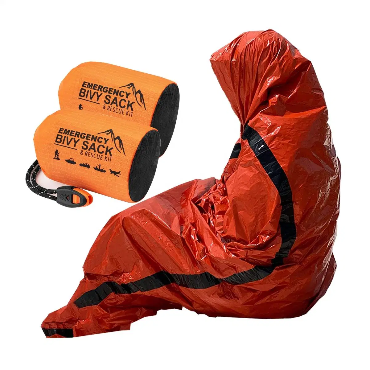 Portable Waterproof Compact Lightweight Comfort Emergency Sleeping Bag with Compression Sack Great for Outdoor Camping Backpack