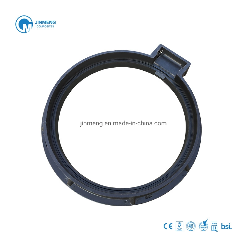 En124 FRP Round Manhole Cover Hinge Anti-Theft SMC Drain Cover