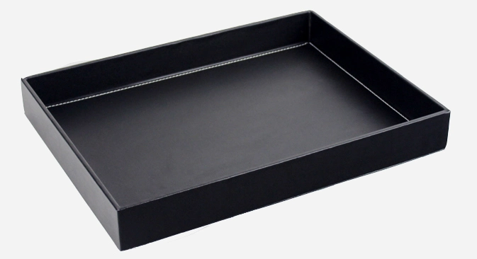 PU Leather Tray for Bathroom Use (PJ-021)