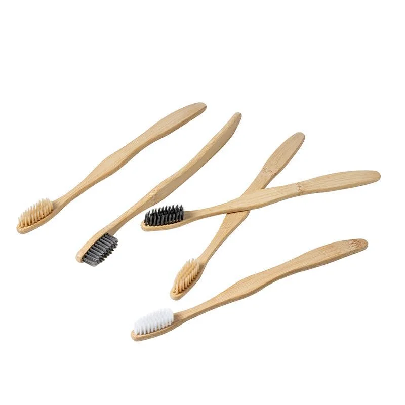 Nylon Bristles 100% Biodegradable Natural Soft Bristle Eco-Friendly Bamboo Toothbrush for Home Hotel Travel Use