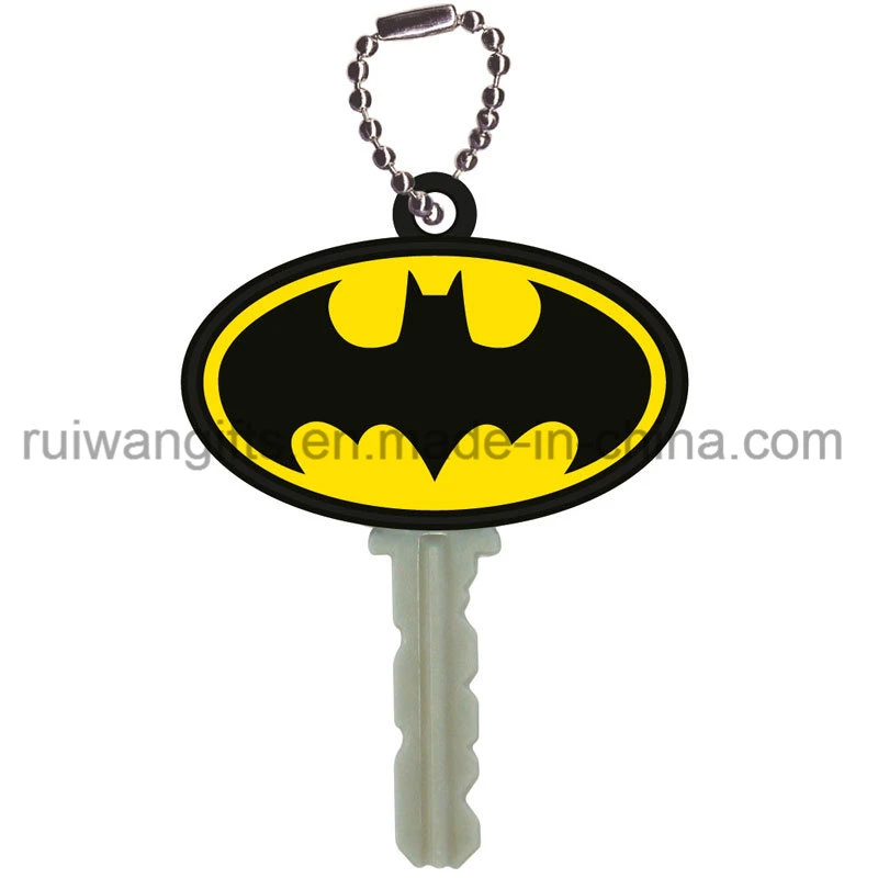 Custom 3D PVC Rubber Key Met with Logo