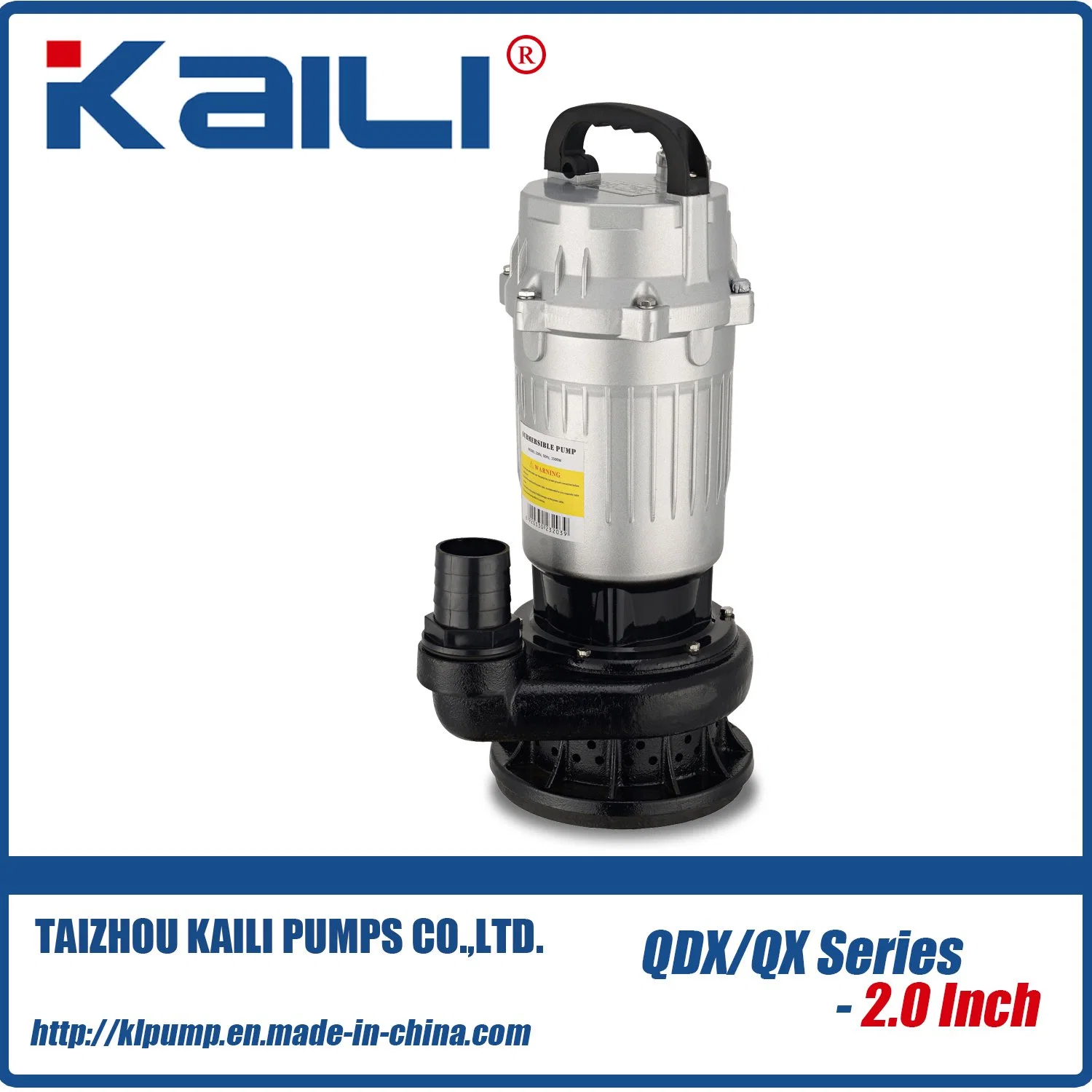 QDX QX pompe submersible électrique (QDX1.5-32-0.75-0.75/QDX3-24) Le boîtier en aluminium